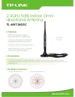 Preview for 1 page of TP-Link TL-ANT2405C Specifications