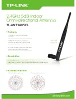 Preview for 1 page of TP-Link TL-ANT2405CL Specifications