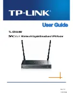 Предварительный просмотр 1 страницы TP-Link TL-ER604W User Manual