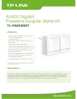 TP-Link TL-PA6010KIT Specifications предпросмотр