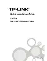 Предварительный просмотр 1 страницы TP-Link TL-PS210U Quick Installation Manual