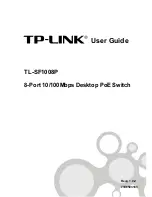 Preview for 1 page of TP-Link TL-SF1008P User Manual