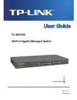 Preview for 1 page of TP-Link TL-SG5426 - Installation Manual