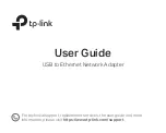 Предварительный просмотр 1 страницы TP-Link TL-UE300 User Manual