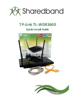 Предварительный просмотр 1 страницы TP-Link TL-WDR3600 Quick Install Manual