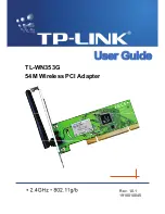 TP-Link TL-WN353G User Manual предпросмотр