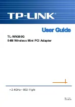 Предварительный просмотр 1 страницы TP-Link TL-WN360G User Manual