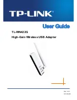 TP-Link TL-WN422G - 54Mbps High Gain Wireless USB Adapter User Manual предпросмотр