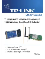 Preview for 1 page of TP-Link TL-WN610G User Manual