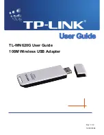 TP-Link TL-WN620G User Manual preview