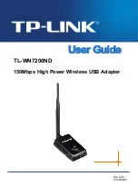 Предварительный просмотр 1 страницы TP-Link TL-WN7200ND User Manual