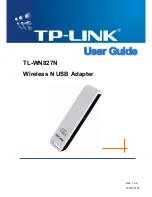 Предварительный просмотр 1 страницы TP-Link TL-WN827N User Manual