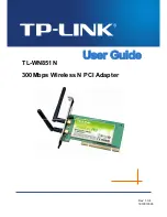 Предварительный просмотр 1 страницы TP-Link TL-WN851N User Manual