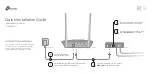 TP-Link TL-WR820N Quick Installation Manual preview