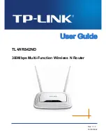 Предварительный просмотр 1 страницы TP-Link TL-WR842ND User Manual