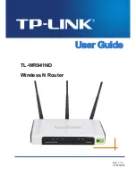 TP-Link TL-WR941ND - Wireless Router User Manual preview