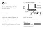 Предварительный просмотр 1 страницы TP-Link TPL-MR200 Quick Installation Manual