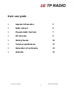 Preview for 2 page of TP Radio TP9000EX Thor 1 Basic User'S Manual