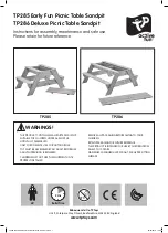 TP Toys Deluxe Picnic Table Sandpit Instruction Manual предпросмотр