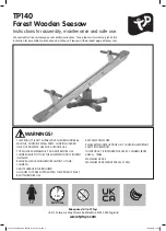 TP Forest Wooden Seesaw TP140 Instructions For Assembly, Maintenance And Safe Use preview