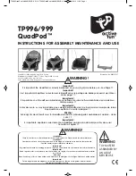 Preview for 1 page of TP QuadPod TP996 Instructions For Assembly Maintenance And Use