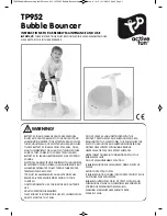 TP TP952 Bubble Bouncer Instructions For Assembly Maintenance And Use предпросмотр