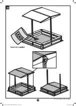 Предварительный просмотр 14 страницы TP Wooden Sandpit with Sun Canopy TP275 Instructions For Assembly, Maintenance And Safe Use