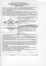 Предварительный просмотр 1 страницы TPA ACR-7 Operating Instructions