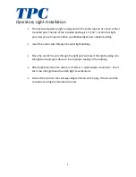 Preview for 4 page of TPC L700 Lucent Dental Light Operation And Service Manual