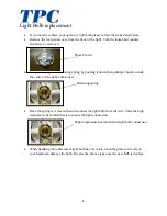 Preview for 8 page of TPC L700 Lucent Dental Light Operation And Service Manual