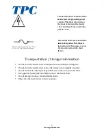 Preview for 4 page of TPC Laguna 2000 Installation Operation User Manual