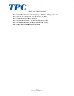 Preview for 21 page of TPC Laguna 2000 Installation Operation User Manual