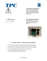 Предварительный просмотр 4 страницы TPC Mirage 2.0 Hydraulic Installation Operation User Manual