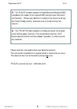 Preview for 2 page of TPCAST Wireless Adapter for Oculus User Manual