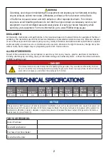 Предварительный просмотр 2 страницы TPE Di4000 Manual