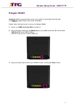 Preview for 1 page of TPG Netgear D6400 Setup Manual