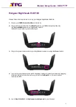 Preview for 1 page of TPG Netgear Nighthawk RAX120 Setup Manual