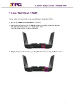 TPG Netgear Nighthawk RAX80 Setup Manual preview