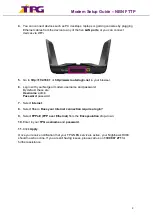 Предварительный просмотр 2 страницы TPG Netgear Nighthawk RAX80 Setup Manual