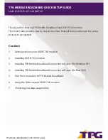 Preview for 2 page of TPG USB E1762 Quick Setup Manual