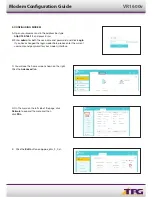 Предварительный просмотр 3 страницы TPG VR1600v Configuration Manual