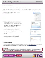 Preview for 5 page of TPG VR1600v Configuration Manual