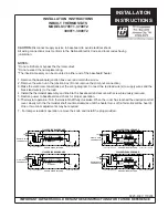 Preview for 6 page of TPI Corporation 3900WW108 Installation Instructions Manual