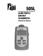 TPI 505L Instruction Manual предпросмотр