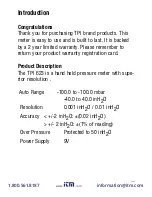 Предварительный просмотр 3 страницы TPI 623 Instruction Manual