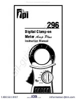 Preview for 1 page of TPI Amp Plus 296 Instruction Manual