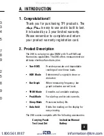 Preview for 3 page of TPI Amp Plus 296 Instruction Manual