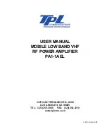 TPL PA1-1AEL User Manual preview