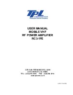 TPL RC3-1FE User Manual preview