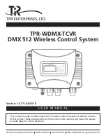 Preview for 1 page of TPR WDMX-TCVR User Manual